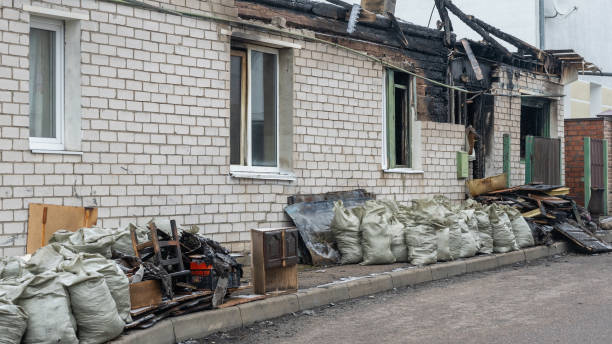 Professional Emergency Fire Cleanup technician working in Stratford, NJ